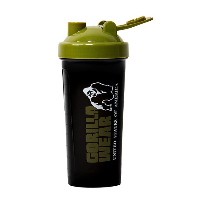 Shaker XXL 1000 ml, Black/Army green  Shaker XXL Svart/Grön 1000 ml