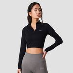 ICANIWILL Define Cropped 1/4 Zip Black