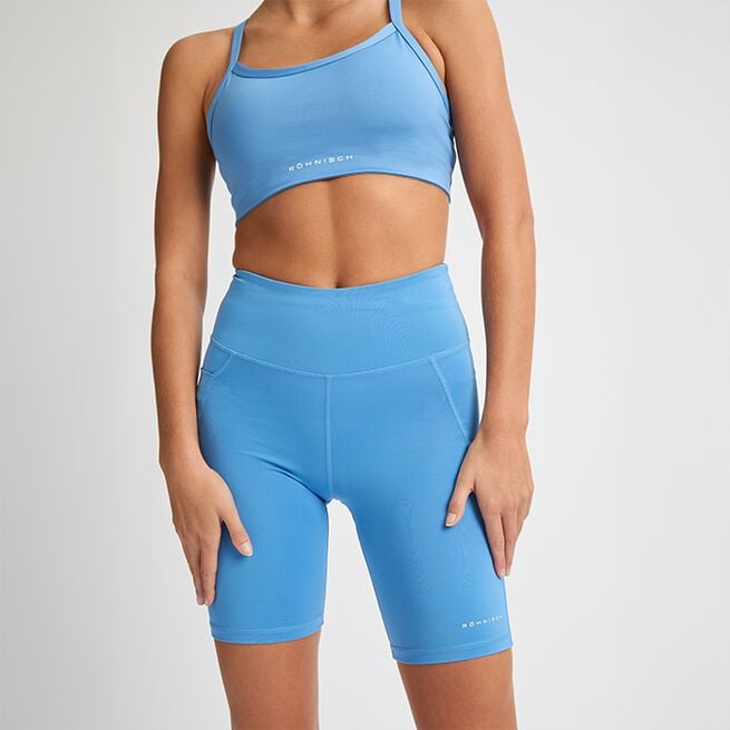 Flattering High Waist Bike Tights, Pacific Coast, XS  Cykelshorts Blå