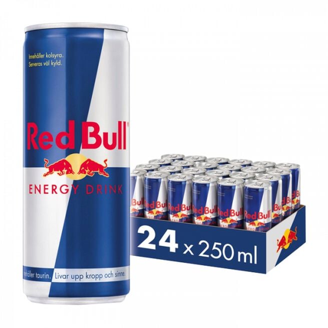 24 x Red Bull Energidryck, 250 ml, Original 24 x Red Bull Energidryck 250 ml Original Original