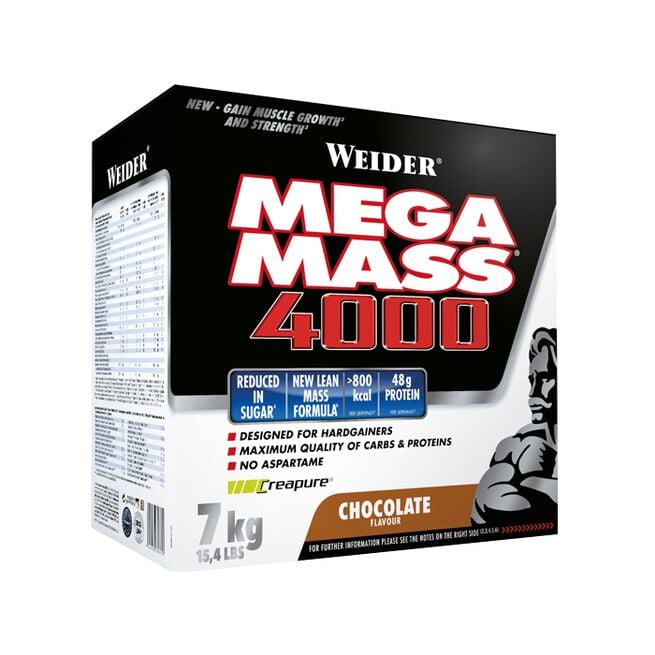 Mega Mass 4000, 7 kg, Choklad Mega Mass 4000 Gainer 7 kg Choklad