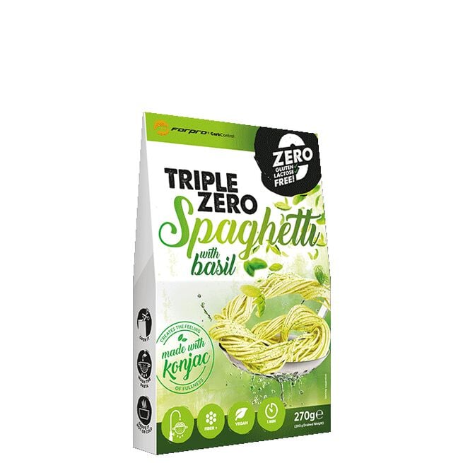 Triple Zero Pasta Spagetti Basilika 270 g Triple Zero Pasta Lågkalori Spagetti Basilika 270 g