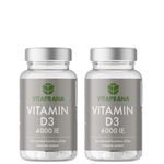2 x D-vitamin 4000 IE, 110 caps 