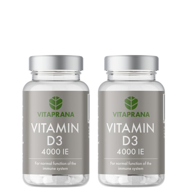 2 x D-vitamin 4000 IE, 110 caps 