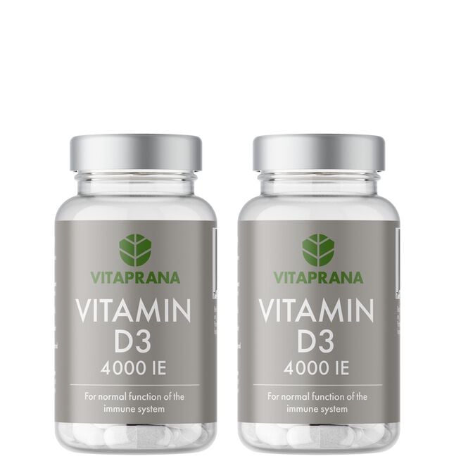 2 x D-vitamin 4000 IE, 110 caps 2 x D-vitamin 4000 IE, 110 caps