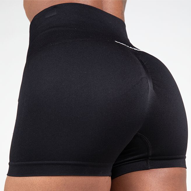 Gorilla Wear Quincy Seamless Shorts, Black Quincy Seamless Shorts, Black