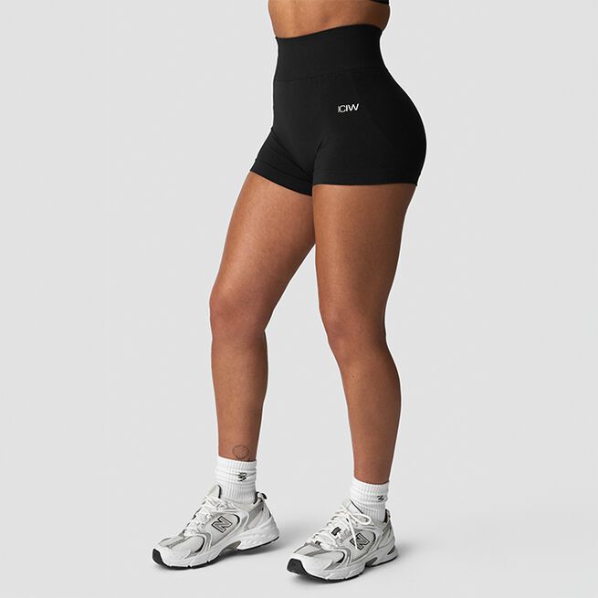 Smooth Seamless Shorts, Black, 2XL  Smooth Shorts Svart