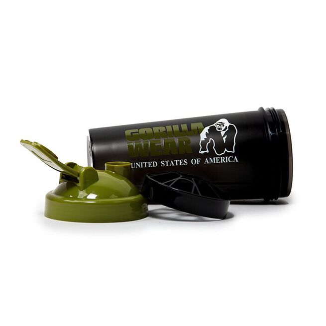 Shaker XXL 1000 ml, Black/Army green  Shaker XXL Svart/Grön 1000 ml