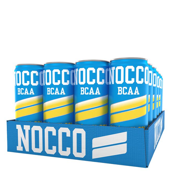 24 x NOCCO BCAA, 330 ml, Limon Flak 24 x NOCCO BCAA 330 ml Limon