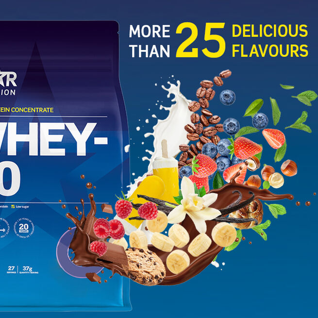 Whey-80, 1 kg, Double Rich Chocolate  Whey-80 Vassleprotein 1 kg Double Rich Chocolate