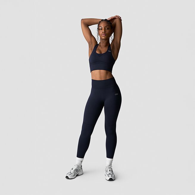 Divine Seamless Sports Bra, Navy, M  Seamless Sport-bh Marinblå