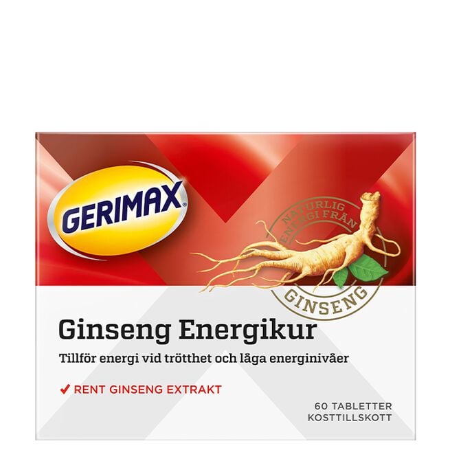 Gerimax Ginseng Energikur 60 tabletter