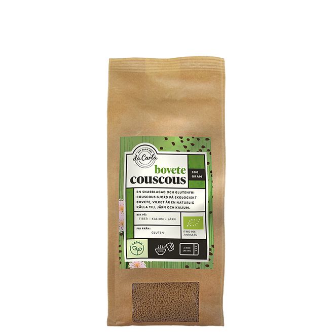 Da Carla Ekologisk Bovete Cous Cous 300 g Ekologisk Bovete Couscous 300 g