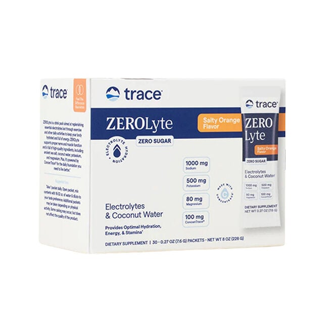 ZEROLyte Electrolyte Drink Mix Salty Orange 30 packets ZEROLyte Elektrolyt Apelsin 30 portionspåsar