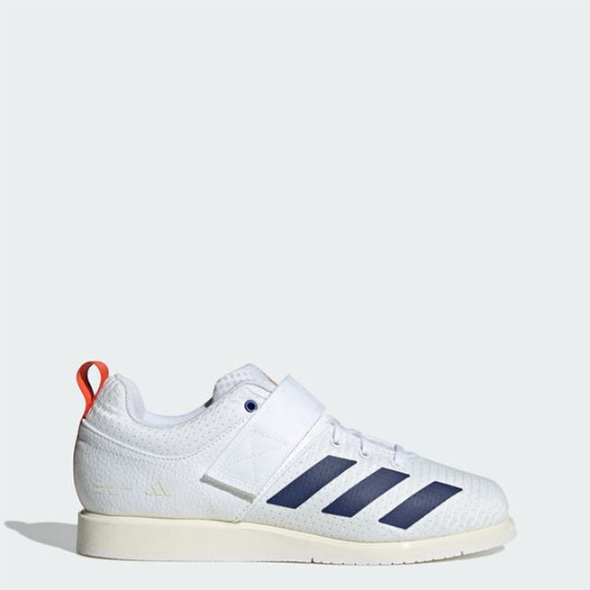 Adidas Powerlift 5 White/Dark Blue, 38 Powerlift 5 Skor Vit Mörkblå