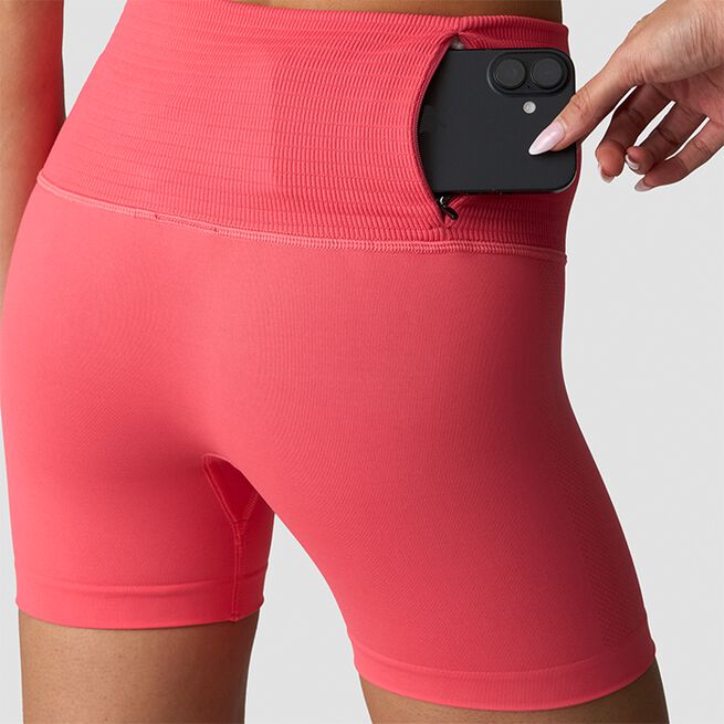 Define Seamless Pocket Shorts, Dark Pink Peach, L  Define Seamless Shorts Rosa