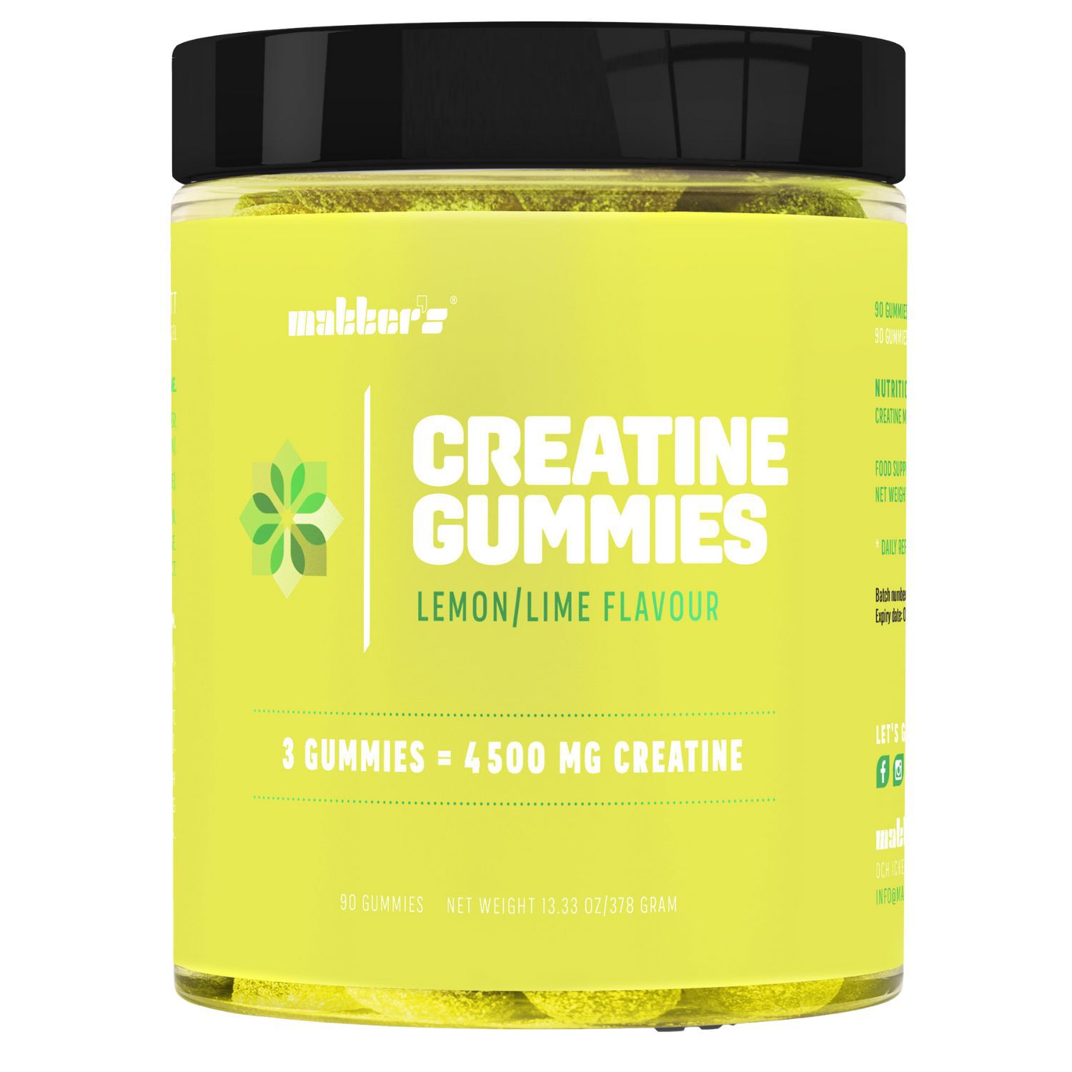 Matters Creatine 4.5g 90 Gummies Lemon/Lime
