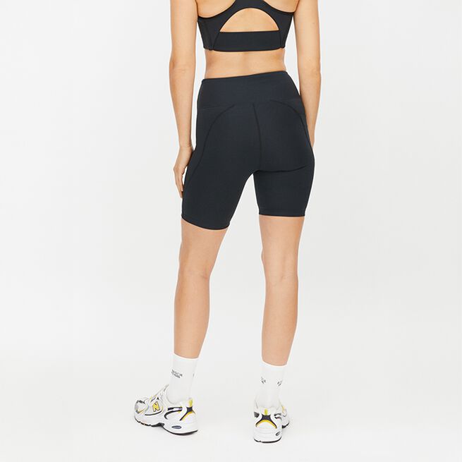 Flattering High Waist Bike Tights, Black, L  Cykelshorts Svart