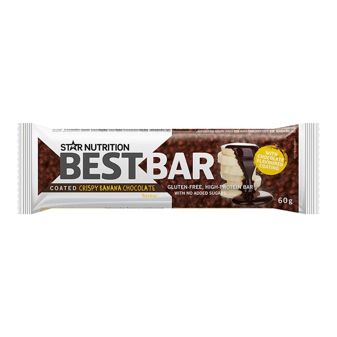 Best Bar, 60 g, COATED Crispy Banana Chocolate (soft) Best Bar, 60 g COATED Banana Chocolate