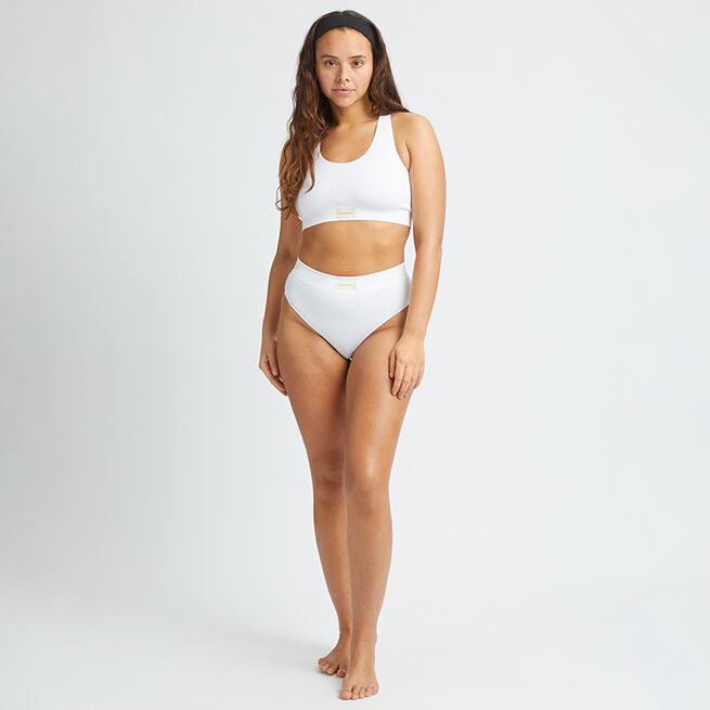 Röhnisch Micro Rib Brief, White Micro Rib Briefs Vit