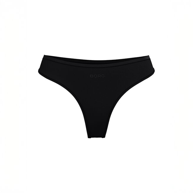 Soft Touch Thong, Black Beauty, L  Soft Touch Stringtrosa Svart