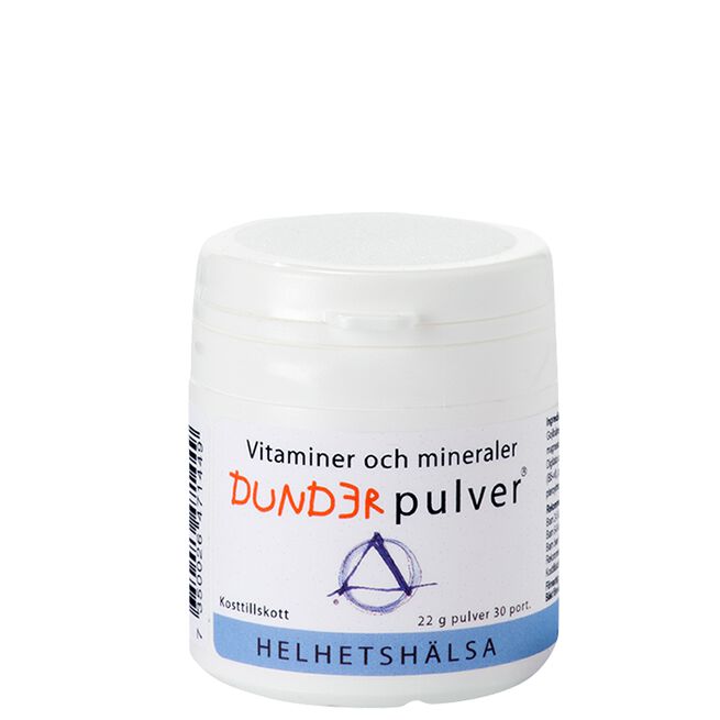 Dunderpulver Helhetshälsa Dunderpulver Barnvitamin 30 doser á 1 krm Sötsyrliga frukt/bär