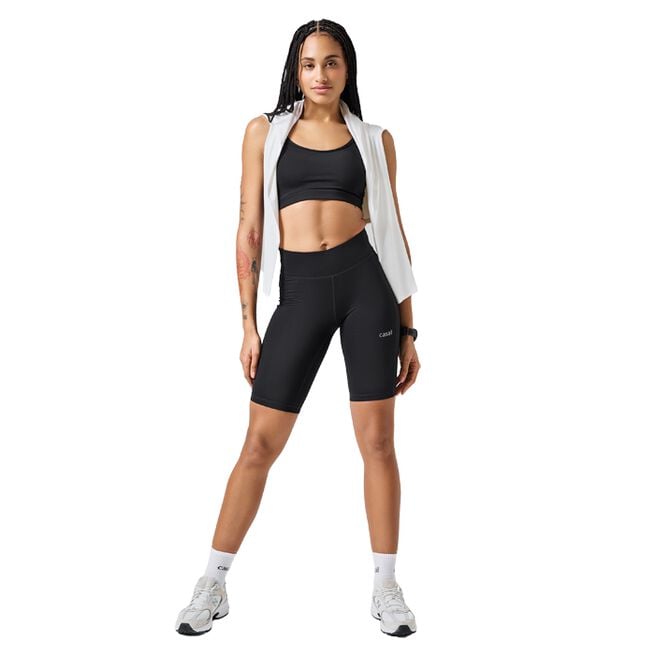 Casall Essential High Waist Bike Tights, Black Essential Träningsshorts Hög Midja Svart