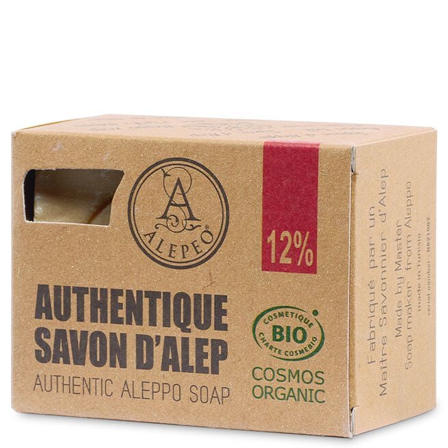 Aleppotvål 12% Lagerbärsolja 200 g  Aleppotvål 12% Lagerbärsolja 200 g