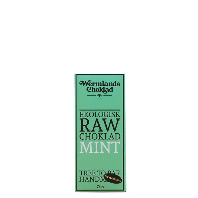 Raw Ekologisk Choklad Mint Och Nibs 50 g Raw Ekologisk Choklad Mint Och Nibs 50 g