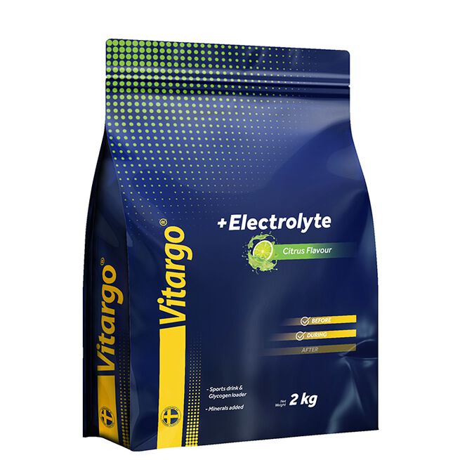 Vitargo Electrolyte, 2 kg, Citrus Electrolyte Sportdryck pulver Citrus 2 kg