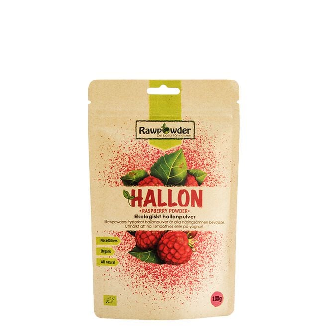 Ekologiskt Hallonpulver 100 g 