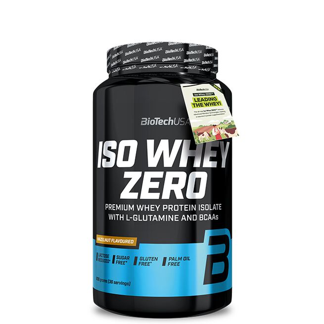 Biotech Iso Whey Zero 908 g Hazelnut Iso Whey Zero Laktosreducerat Vassleproteinisolat 908 g Hazelnut