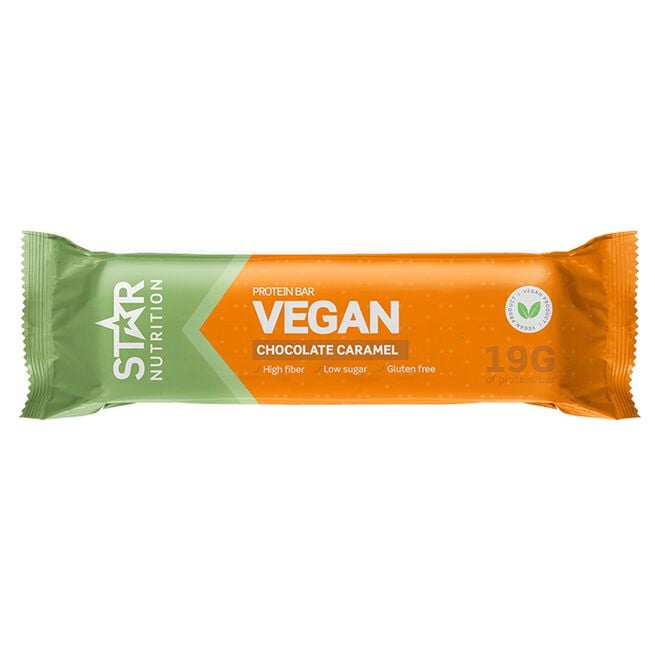 Star Nutrition Vegan Protein bar, 55 g, Caramel Chocolate Vegansk Proteinbar 55 g Caramel Chocolate