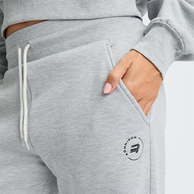 Soft Sweat Wide Pants, Grey Melange, L Sweat Vida Byxor Grå