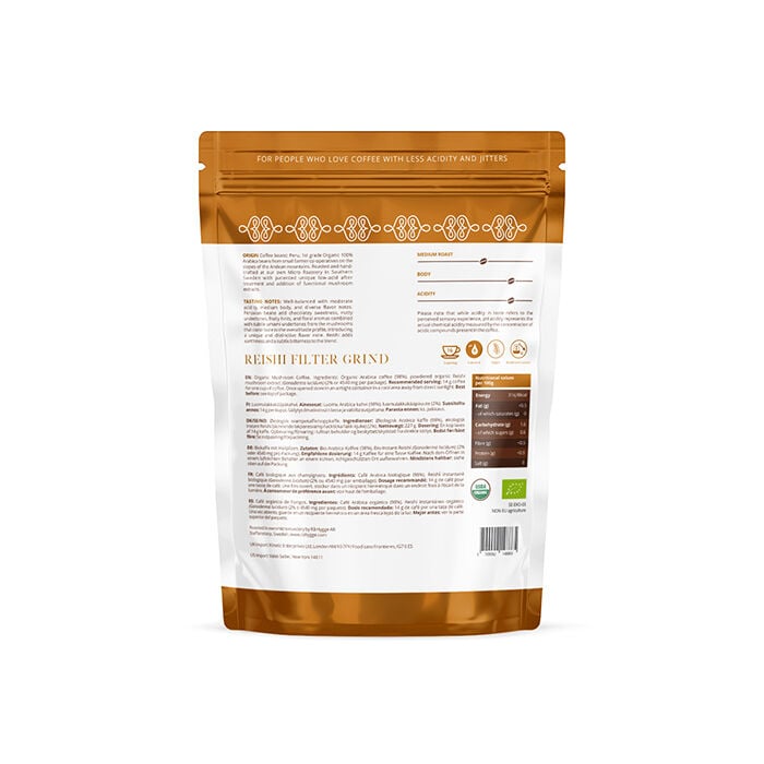 L&aring;gsyrlig Reishi specialkaffe Bryggmalet EKO 227g