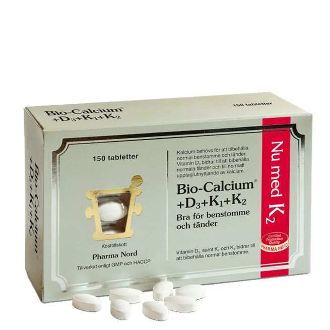 Bio-Calcium + D3, K1 & K2 Pharma Nord Bio-Calcium + D3 K1 & K2 150 tabletter
