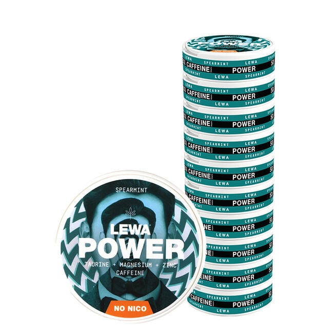 10 x LEWA Functional NoNico POWER Spearmint 10 x LEWA Functional Snus POWER Spearmint