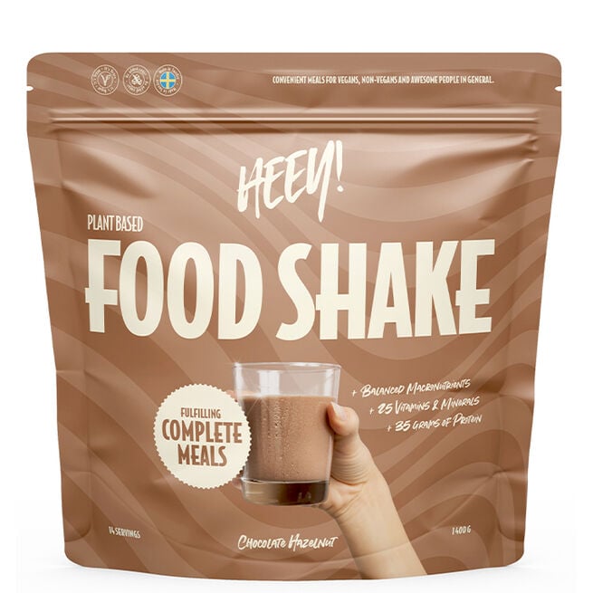 Heey! Vegansk Food Shake Måltidsersättning Hasselnöt Choklad 1400 g Vegansk Food Shake Måltidsersättning Hasselnöt Choklad 1400 g