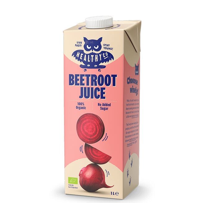 HealthyCo Ekologisk Rödbetsjuice, 1 L Ekologisk Rödbetsjuice 1 L Rödbeta