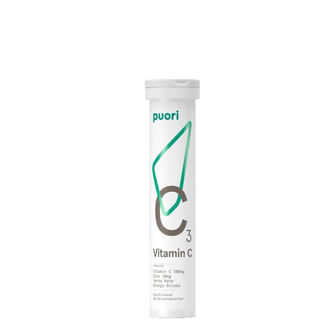 C3 C-vitamin Puori C-vitamin C3 20 brustabletter