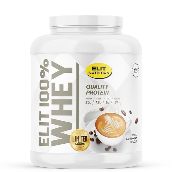 ELIT 100% Whey, 2000 g, Cappuccino ELIT 100% Whey Vassleprotein 2000 g Cappuccino