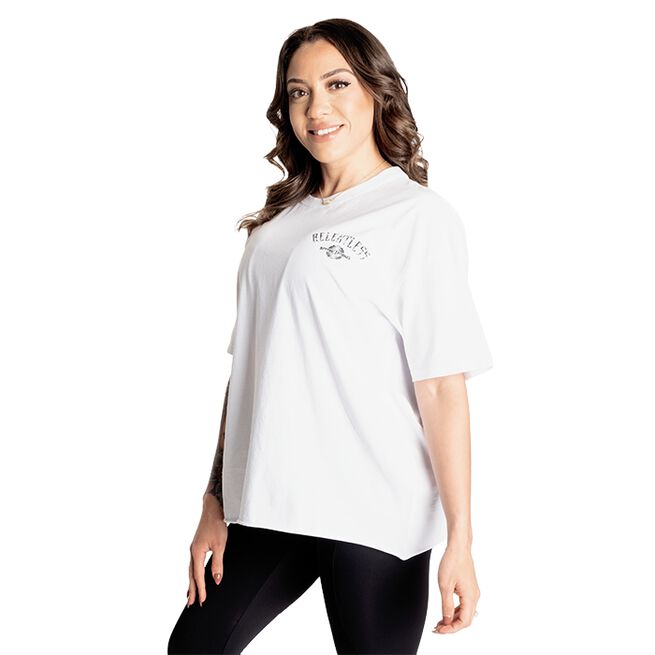 Better Bodies Relentless Oversize Tee, White Relentless Oversized T-shirt Vit