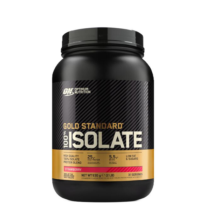 Gold Standard 100% Isolate, 930 g, Strawberry Gold Standard 100% Isolate Vassleproteinisolat 930 g Strawberry