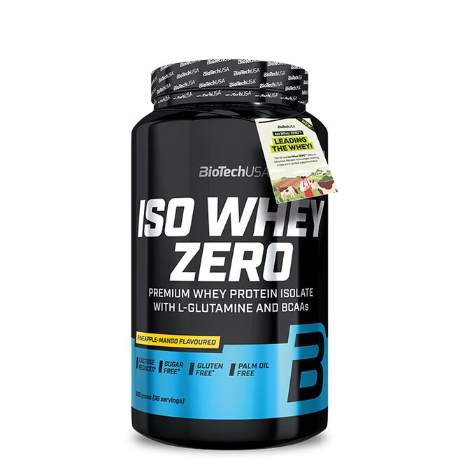 Biotech Iso Whey Zero 908 g Pineapple Mango Iso Whey Zero Laktosreducerat Vassleproteinisolat 908 g Pineapple Mango