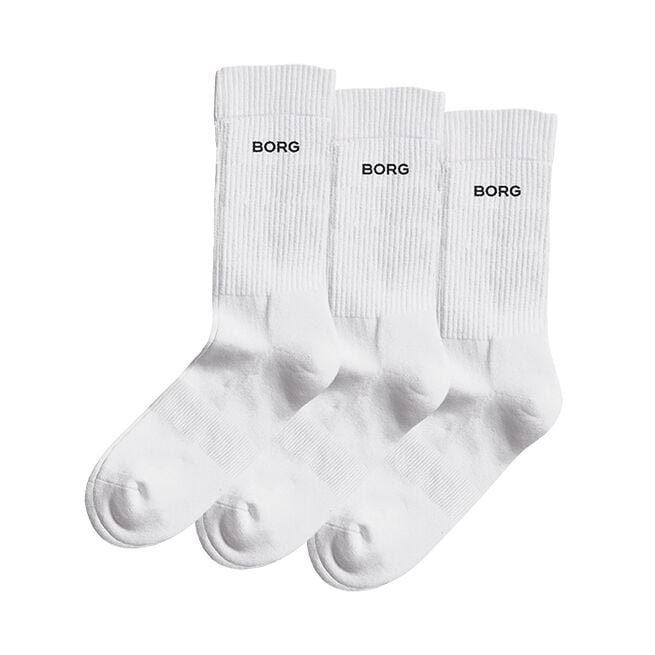 Björn Borg 3-Pack Essential Crew Sock, Multipack Essential Träningsstrumpor Vit