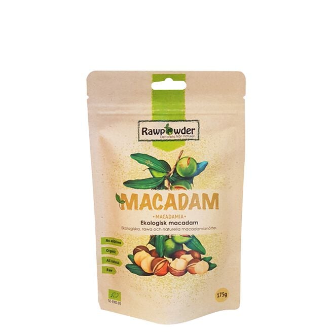 Ekologiska Naturella Macadamnötter 175 g 