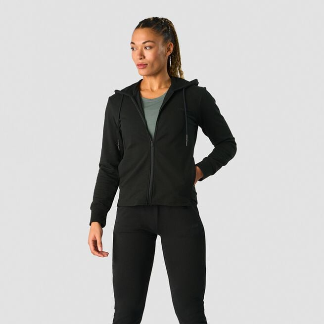 Stride Zipper Hoodie, Black, S Stride Zipper Hoodie, Black