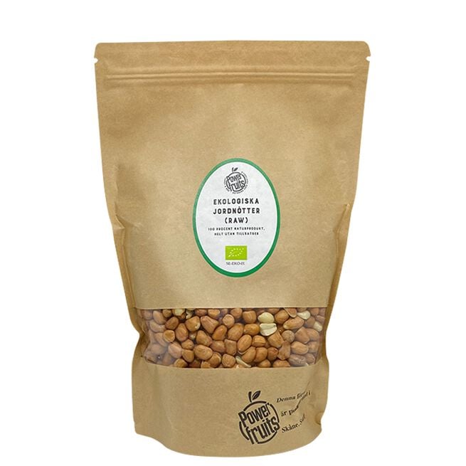Powerfruits Ekologiska Jordnötter 500 g Ekologiska Jordnötter 500 g Jordnöt