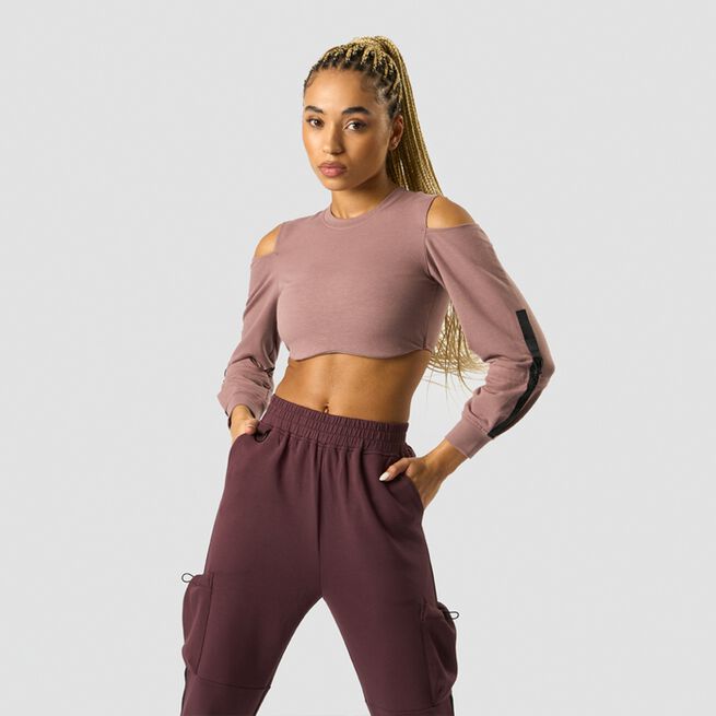 ICANIWILL Stance Cropped Long Sleeve Light Mauve