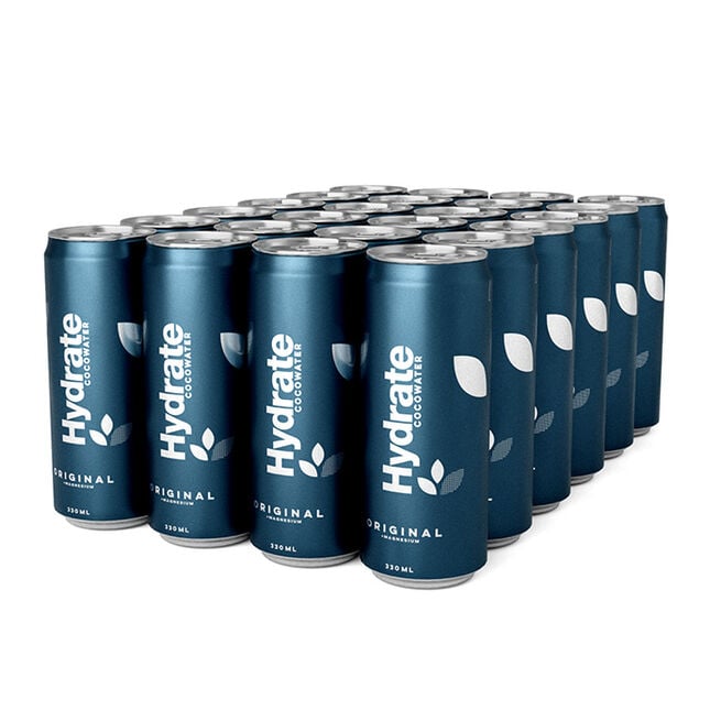 Flak Hydrate, 330 ml, Original  24 x Hydrate Kolsyrat Kokosvatten Flak 330 ml Original